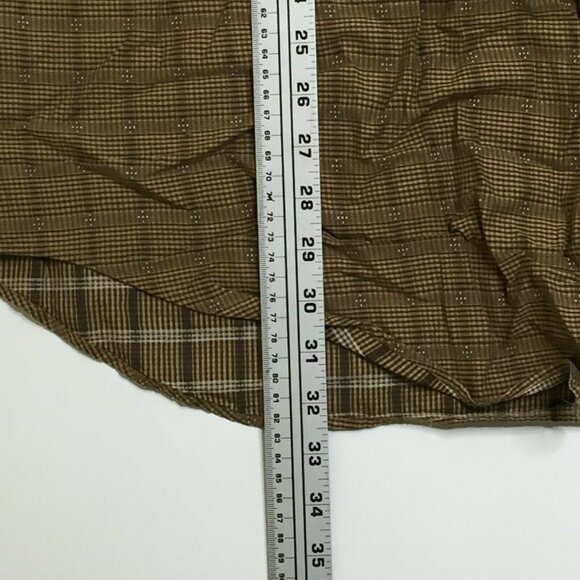 Daniel Cremieux Mens Button Up Long Sleeved Striped Shirt Brown Beige Size XL - Picture 8 of 10